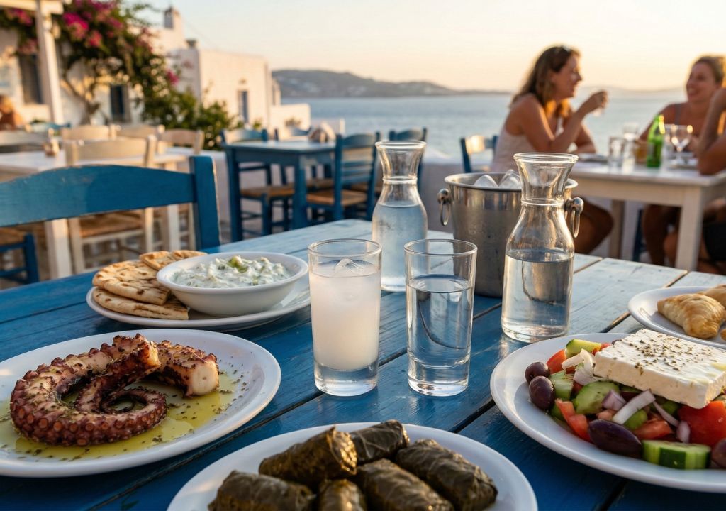 ouzo greco e tsipouro-liquore greco anice-tsipouro gradi-liquori greci-ristorante greco milano-duomo