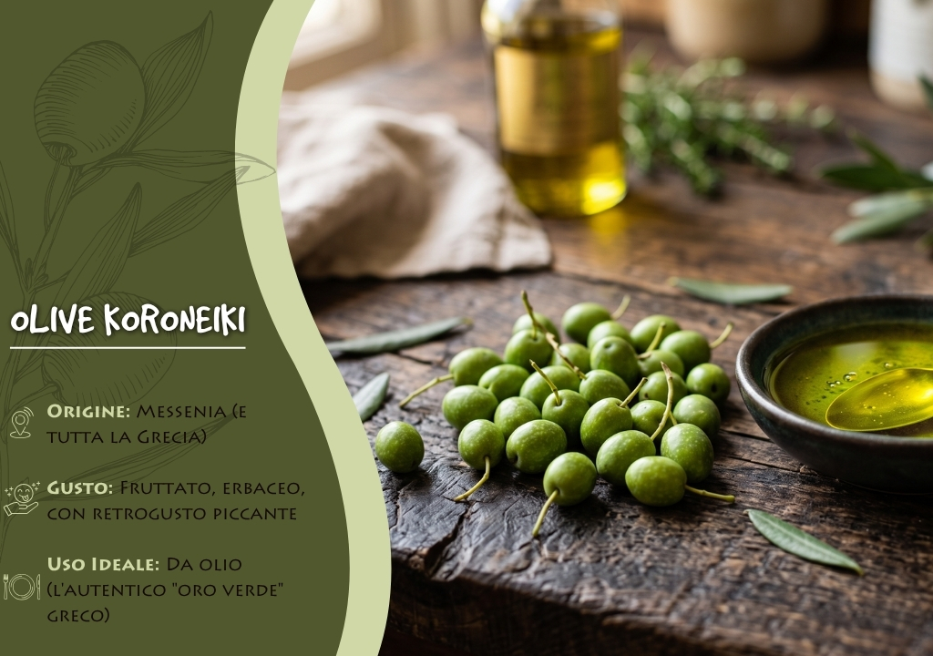 olive koroneiki-olive greche-olio greco-varietà di olive greche-olive kalamata